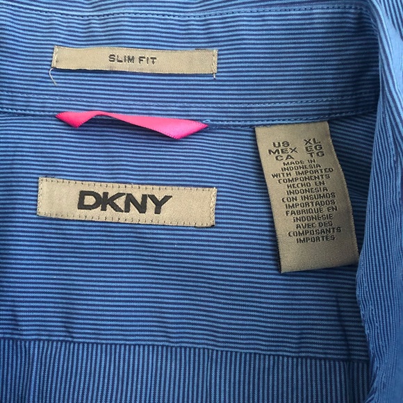 DKNY Blue Stripe Button-Down Shirt - Picture 2 of 2